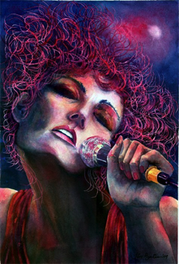 Purple Chanteuse
21x14” - $300
Matted, unframed
18 x 12”Matted
Giclée Print - $45